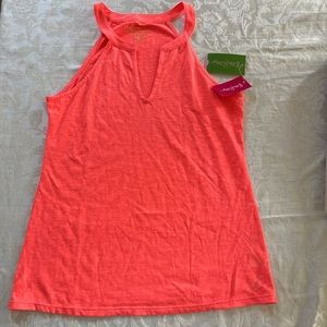 Lilly Pulitzer coral summer top size M